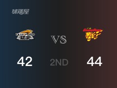 CBA季后赛：广东以44-42领先辽宁，结束半场
