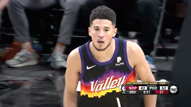 【2022年04月18日 鵜鶘vs太陽集錦】板凳席花式慶祝！保羅回頭望月連線布克超遠三分百步穿楊
