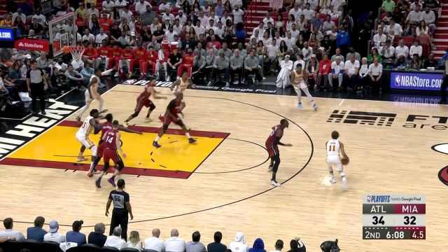 【2022年04月27日 老鹰vs热火集锦】全员三分射手 老鹰接连命中三记三分