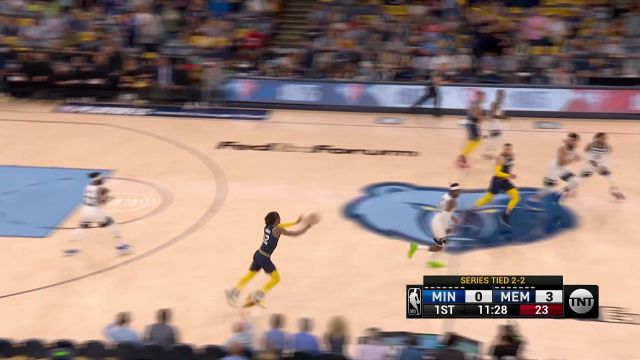 【2022年04月27日 森林狼vs灰熊集锦】退防不认真的代价 莫兰特长甩蒂尔曼起飞暴扣