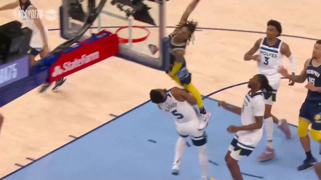 【2022年04月27日 森林狼vs灰熊集锦】4角度看莫兰特世纪之扣！英文解说都词语匮乏了