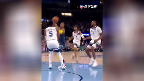 【2022年04月27日 森林狼vs灰熊集锦】莫兰特世纪大灌篮！原来篮球火是真的