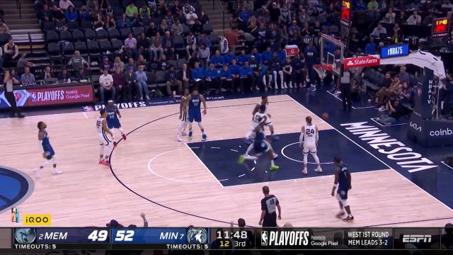 【2022年04月30日 灰熊vs森林狼集錦】弧頂甩狙正中靶心 拉塞爾外線三分轟炸籃筐