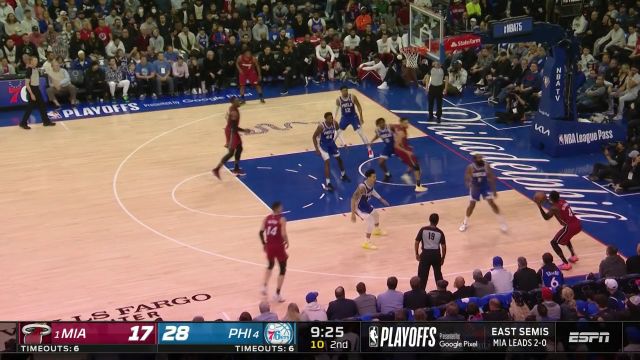 【2022年05月07日 热火vs76人集锦】如法炮制再来一次 哈里斯左路突破一条龙