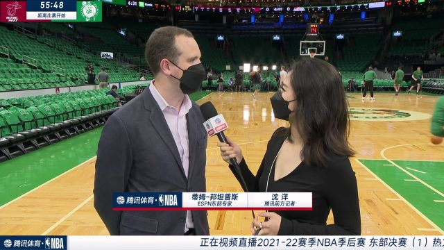 【2022年05月22日 熱火vs凱爾特人集錦】前方連線沈洋采訪ESPN東部專(zhuān)家：斯瑪特對(duì)進(jìn)攻端的幫助非常明顯 凱爾特人占據(jù)優(yōu)勢(shì)