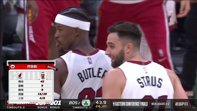 【2022年05月28日 热火vs凯尔特人集锦】今天他就是英雄！巴特勒命中致命跳投嘉宾团狂喊！热火领袖绝境逆袭