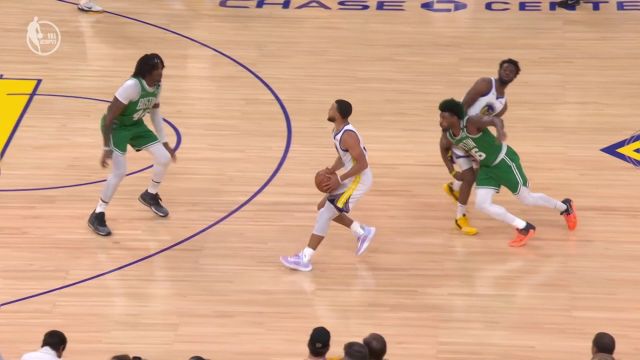 【2022年06月03日 凱爾特人vs勇士集錦】一點點空間就足夠！庫里借助掩護命中第7個三分
