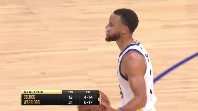 【2022年06月06日 凯尔特人vs勇士集锦】累成这样照样飚进 库里连中三分燃爆全场