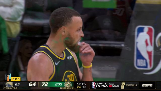【2022年06月09日 勇士vs凱爾特人集錦】專打你的大中鋒！庫(kù)里易邊再戰(zhàn)手感不減連飚兩記三分