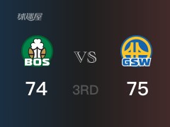 NBA季后賽：三節(jié)結(jié)束，勇士以75-74領(lǐng)先凱爾特人，威金斯16+8+2