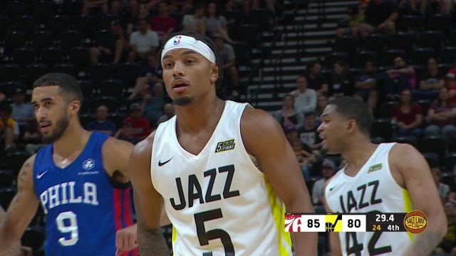 【2022年07月07日】NBA夏季联赛：76人vs爵士 第4节中文解说回放