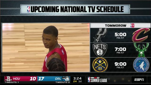 【2022年07月08日】NBA夏季联赛：火箭vs魔术第1节中文解说回放