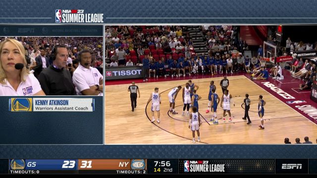 【2022年07月09日 勇士vs尼克斯集錦】NBA夏季聯(lián)賽：勇士vs尼克斯 第2節(jié)中文解說回放