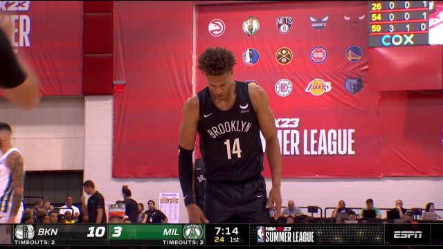 【2022年07月09日】NBA夏季聯(lián)賽：籃網(wǎng)vs雄鹿第1節(jié)中文解說回放