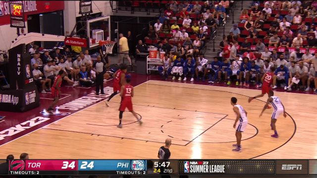 【2022年07月10日】NBA夏季聯(lián)賽：猛龍vs76人第2節(jié)英文原聲回放