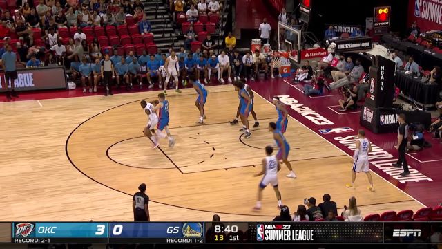 【2022年07月16日 雷霆vs勇士集锦】一点机会都不放过!怀斯曼篮下1v3抢板补扣助队开张