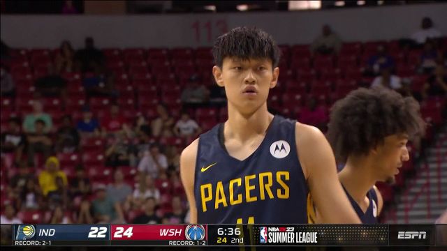 【2022年07月16日 步行者vs奇才集锦】三威胁走起来!曾凡博欧洲步造犯规2罚1中