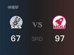 NBA季前赛:三节战罢,火箭以97- 70领先马刺,小史密斯21+7+2