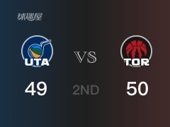 NBA季前赛：半场战罢，猛龙以50-49领先爵士，阿丘瓦10+5