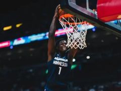 NBA季前赛-戈贝尔无缘首秀森林狼力克热火 爱德华兹三节24分