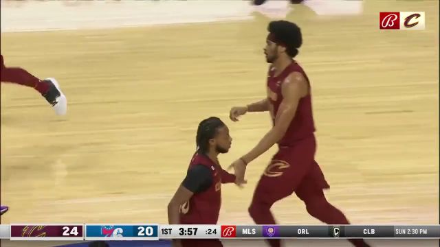 【2022年10月06日 骑士vs76人集锦】配合默契!加兰假突真传助飞艾伦单臂暴扣虐筐