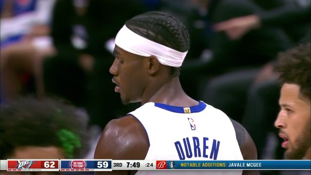 【2022年10月12日】NBA季前賽:雷霆vs活塞第3節(jié)英文原聲回放