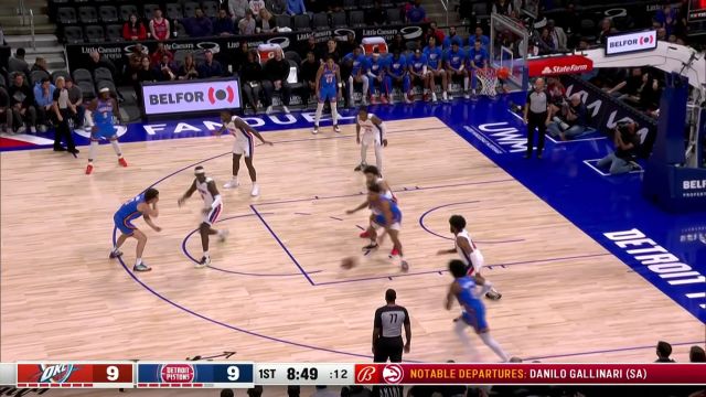 【2022年10月12日】NBA季前賽:雷霆vs活塞第1節(jié)中文解說回放