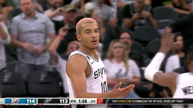 【2022年10月14日】NBA季前賽:雷霆vs馬刺第4節(jié)中文解說回放