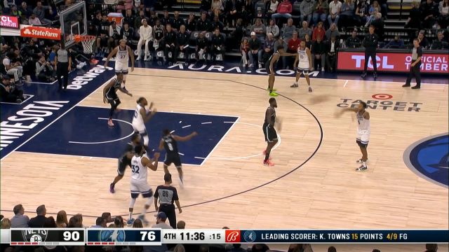 【2022年10月15日】NBA季前赛:篮网vs森林狼皓篮球解说全场回放