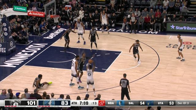 【2022年10月15日】NBA季前赛:篮网vs森林狼英文原声全场回放