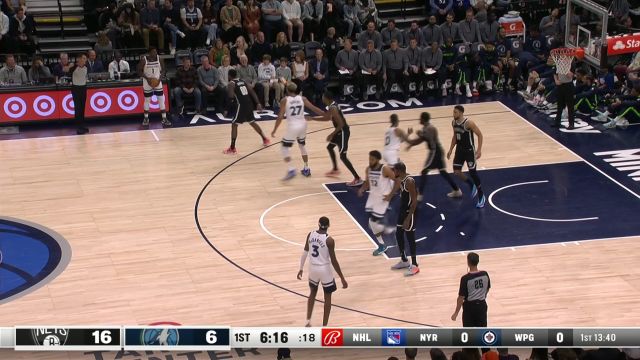 【2022年10月15日】NBA季前賽:籃網(wǎng)vs森林狼第1節(jié)英文原聲回放
