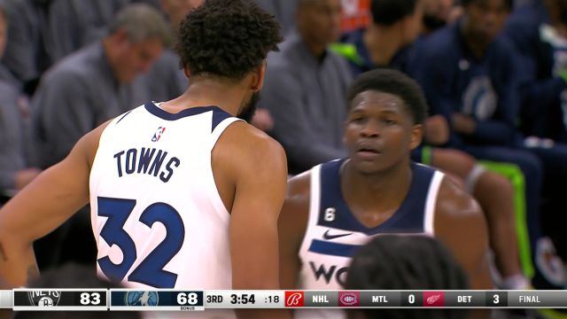【2022年10月15日】NBA季前赛:篮网vs森林狼第3节英文原声回放
