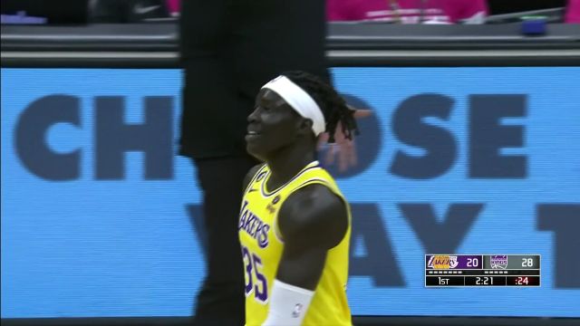 【2022年10月15日】NBA季前賽:湖人vs國王第1節(jié)英文原聲回放
