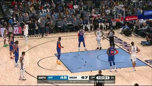 【2022年10月20日】 NBA常规赛:尼克斯vs灰熊第3节英文原声回放