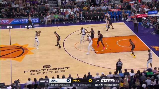 【2022年10月20日】NBA常規(guī)賽:獨(dú)行俠vs太陽第1節(jié)英文原聲回放