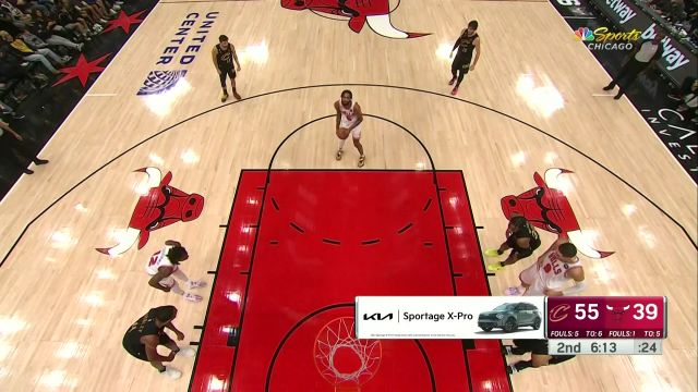 【2022年10月23日 骑士vs公牛集锦】NBA常规赛:骑士vs公牛第2节原声解说回放