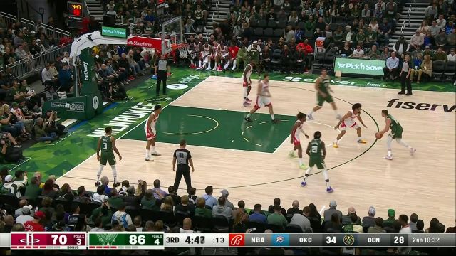 【2022年10月23日】NBA常規(guī)賽:火箭vs雄鹿第3節(jié)英文原聲回放