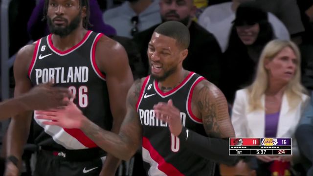 【2022年10月24日】NBA常規(guī)賽：開拓者vs湖人 第1節(jié)中文解說回放