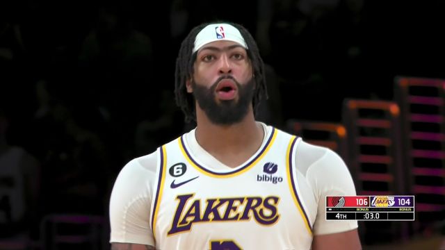 【2022年10月24日】NBA常規(guī)賽：開拓者vs湖人 第4節(jié)中文解說回放