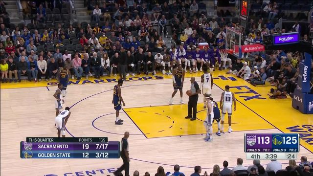 【2022年10月24日】NBA常規(guī)賽：國(guó)王vs勇士第4節(jié)中文解說回放