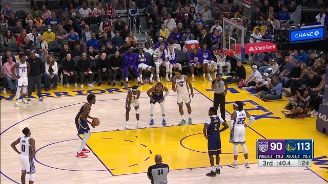 【2022年10月24日】NBA常規(guī)賽：國(guó)王vs勇士第3節(jié) 英文解說回放