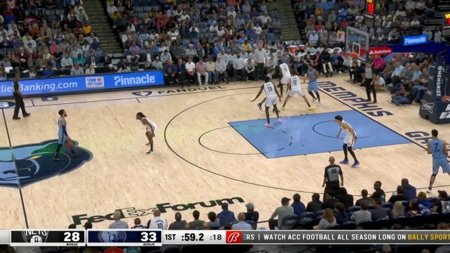 【2022年10月25日 篮网vs灰熊集锦】没完了是吧!泰勒斯-琼斯连吃米尔斯一人连进三球