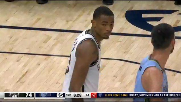 【2022年10月25日】NBA常規(guī)賽:籃網(wǎng)vs灰熊第3節(jié)中文解說回放
