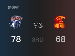 CBA常规赛：上海以78-68领先深圳，结束三节