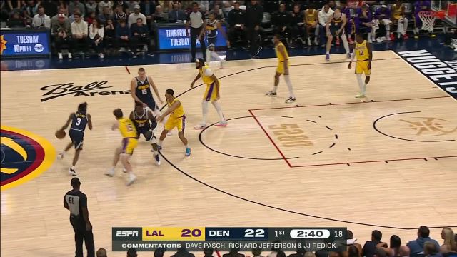 【2022年10月27日】NBA常規(guī)賽：湖人vs掘金第1節(jié)中文解說(shuō)回放
