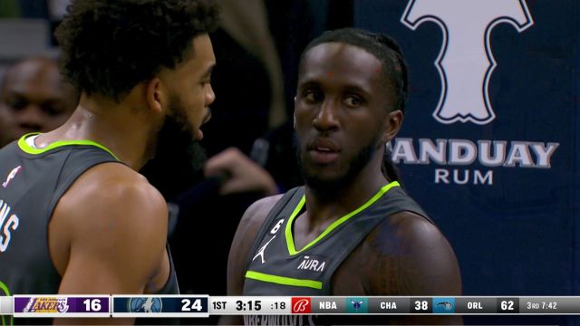 【2022年10月29日】NBA常規(guī)賽：湖人vs森林狼第1節(jié)中文解說回放
