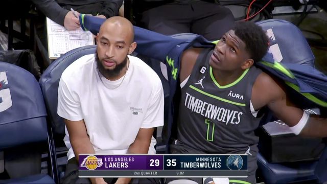 【2022年10月29日】NBA常規(guī)賽：湖人vs森林狼第2節(jié)中文解說回放
