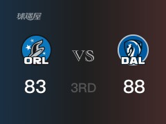 NBA常規(guī)賽：三節(jié)戰(zhàn)罷，獨(dú)行俠以88- 83領(lǐng)先魔術(shù)，東契奇38+2+5