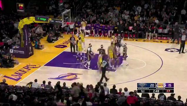 【2022年11月03日】NBA常規(guī)賽:鵜鶘vs湖人第1節(jié)中文解說回放