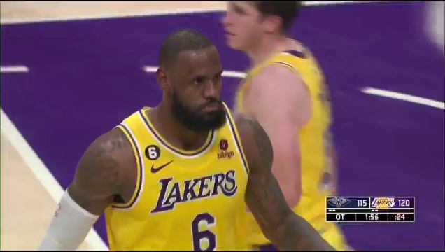 【2022年11月03日】NBA常規(guī)賽:鵜鶘vs湖人加時賽英文原聲回放